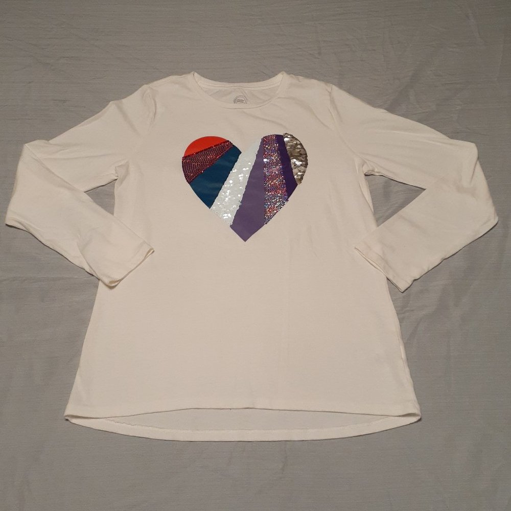 Girls XL Long Sleeve Sequin Shirt